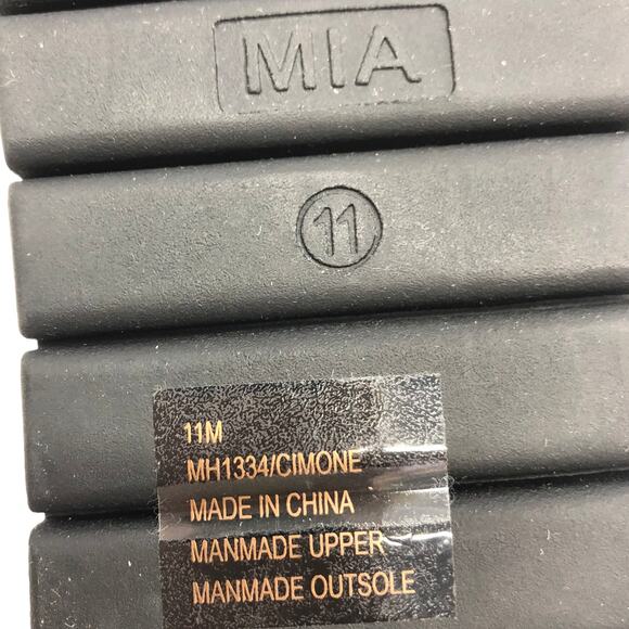 Mia Cimone Black Flatform Slip On Slide Sandals 11 - Picture 5 of 5